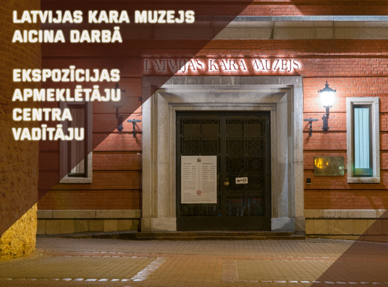 Kara muzejs aicina darbā apmeklētāju centra vaditāju
