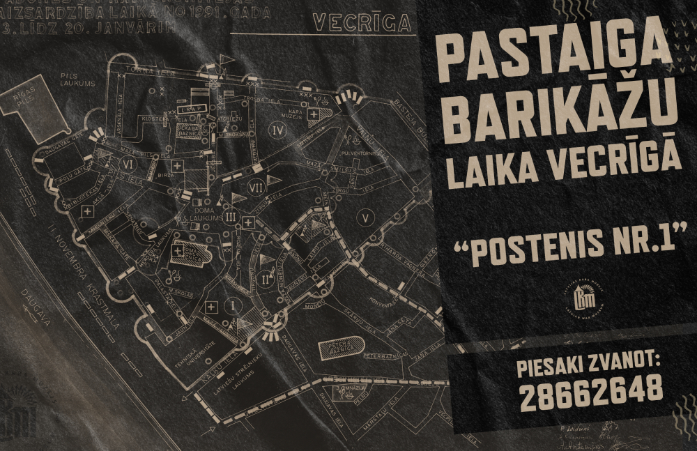 Pastaiga barikāžu laika Vecrīgā “Postenis NR.1”