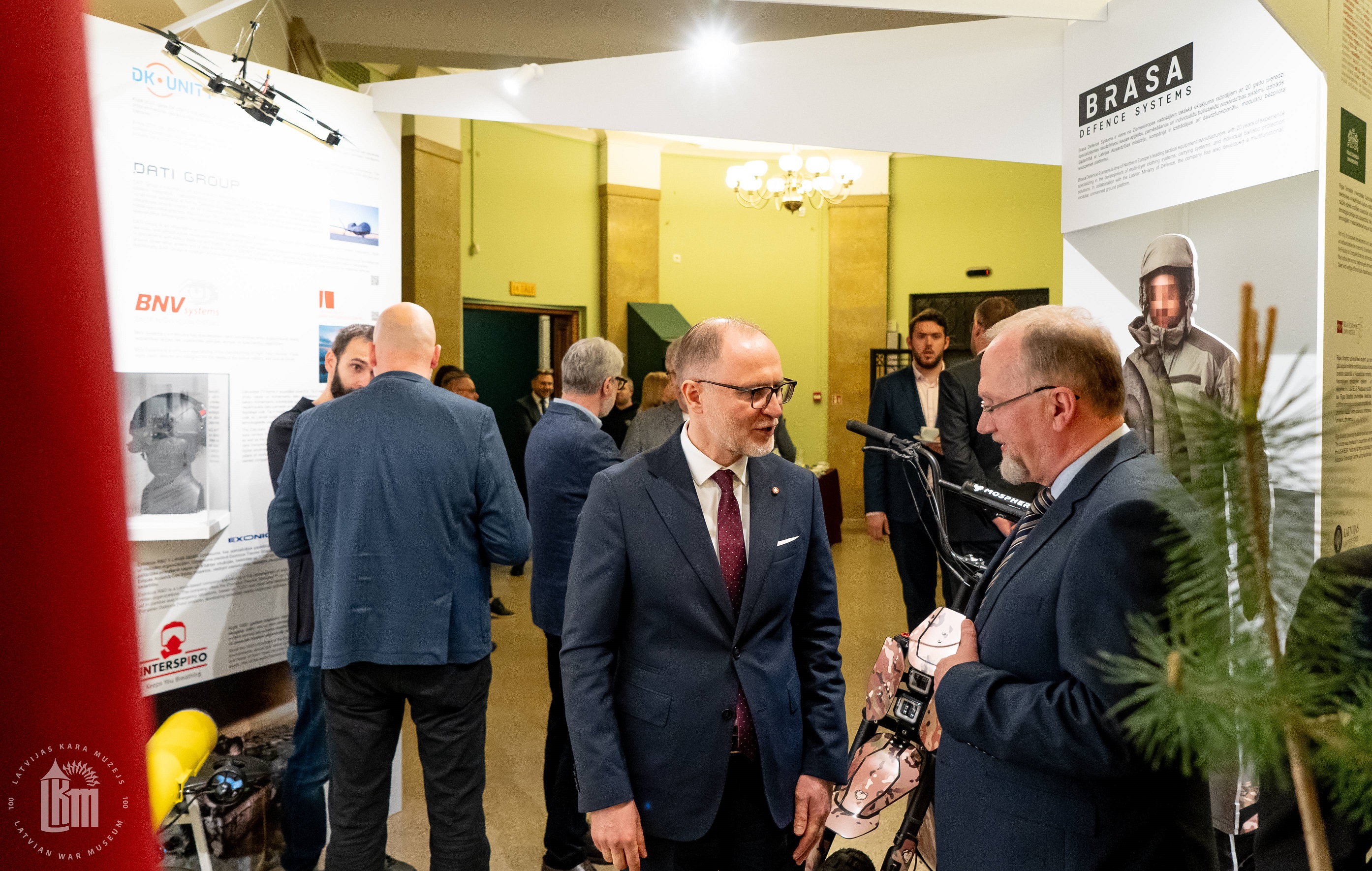 Latvijas Drošības un aizsardzības industriju federācijas izstādes atklāšana
