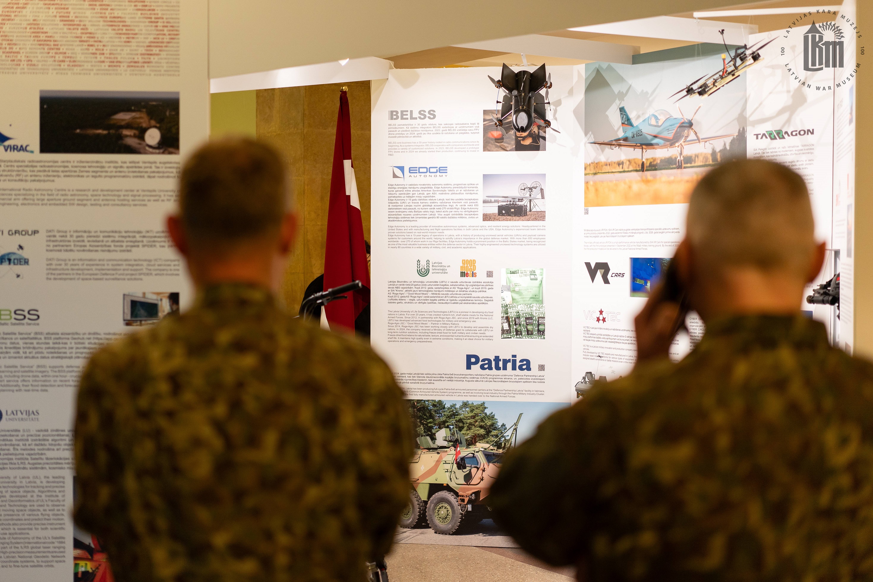 Latvijas Drošības un aizsardzības industriju federācijas izstādes atklāšana
