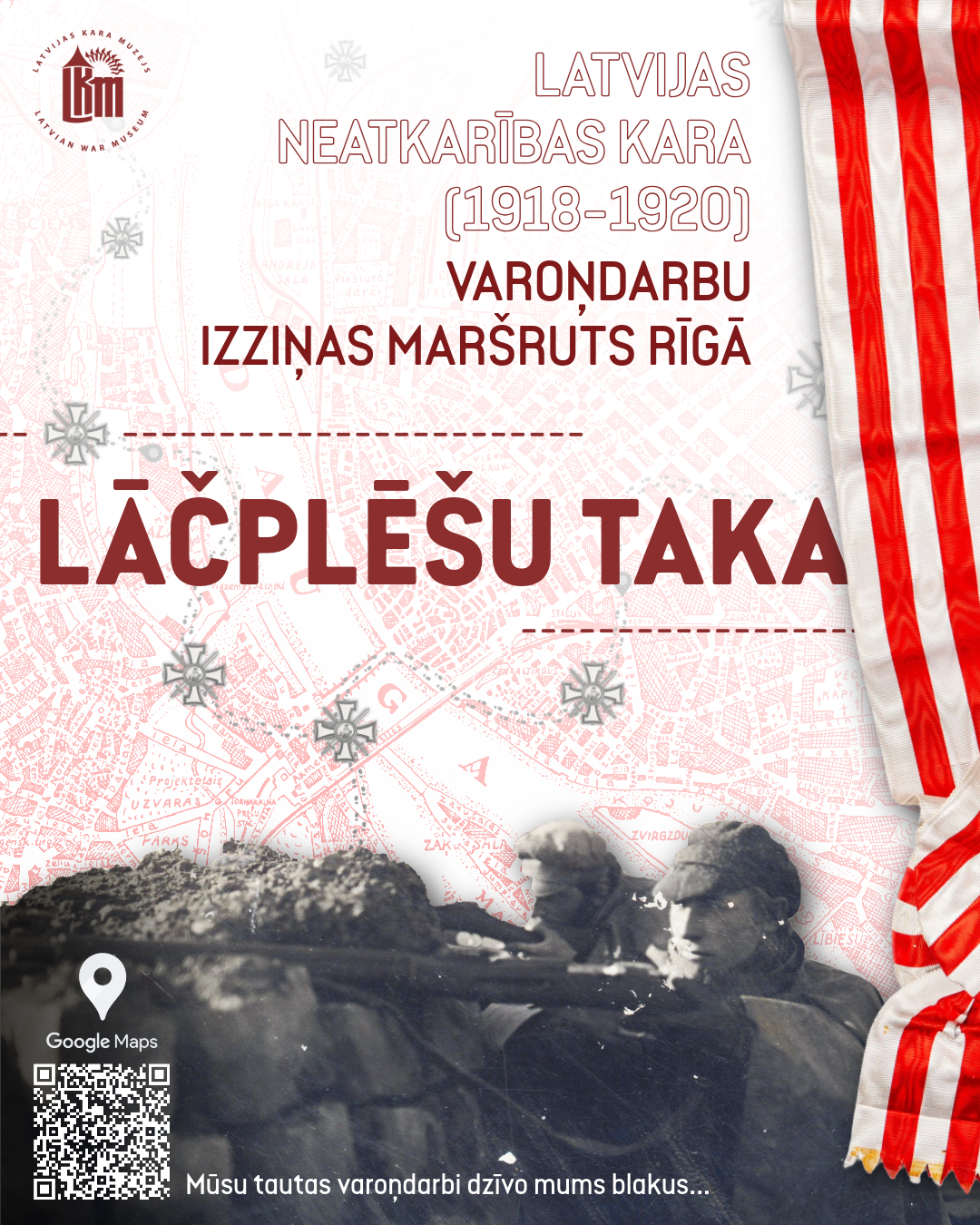 Varoņdarbu izziņas maršruts Rīgā “Lāčplēšu taka”