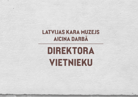 Izsludina pieteikšanos direktora vietnieka amatam